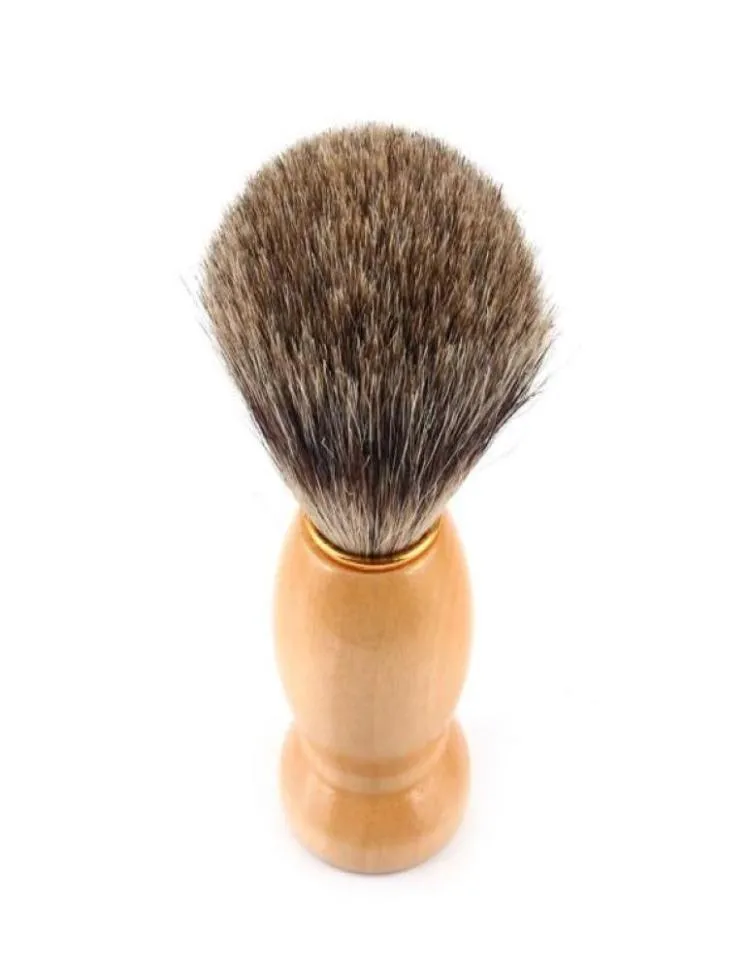 Pure Badger Hair Shaving Brush Shave Beard Brushes with Natural Wood Handle for Mens Face Beard Cleaning Tool3852967