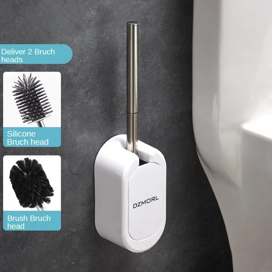 Appeso moderno spazzola per toilette a parete montata in silicone ecoco pulitore igienico accessori wc portaspacci da bagno pulizia moderna