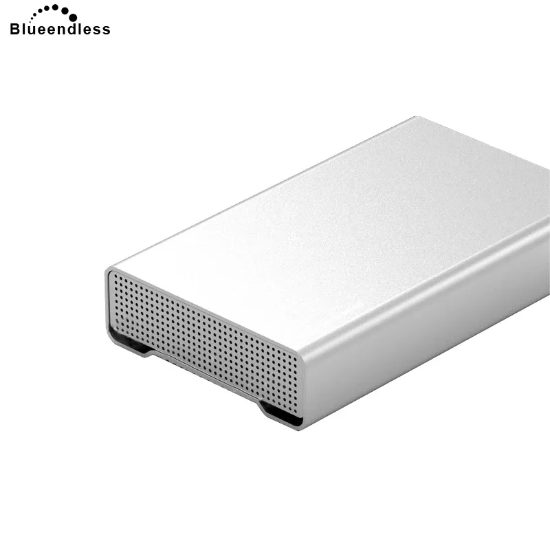 HJÄLLANDE BLUEENDLESS FULL METAL HDD -kapsling 3,5 tum extern USB 3.0 Täckfodral Hårddiskfodral Aluminium SATA Hard Disc Laptop Caddys