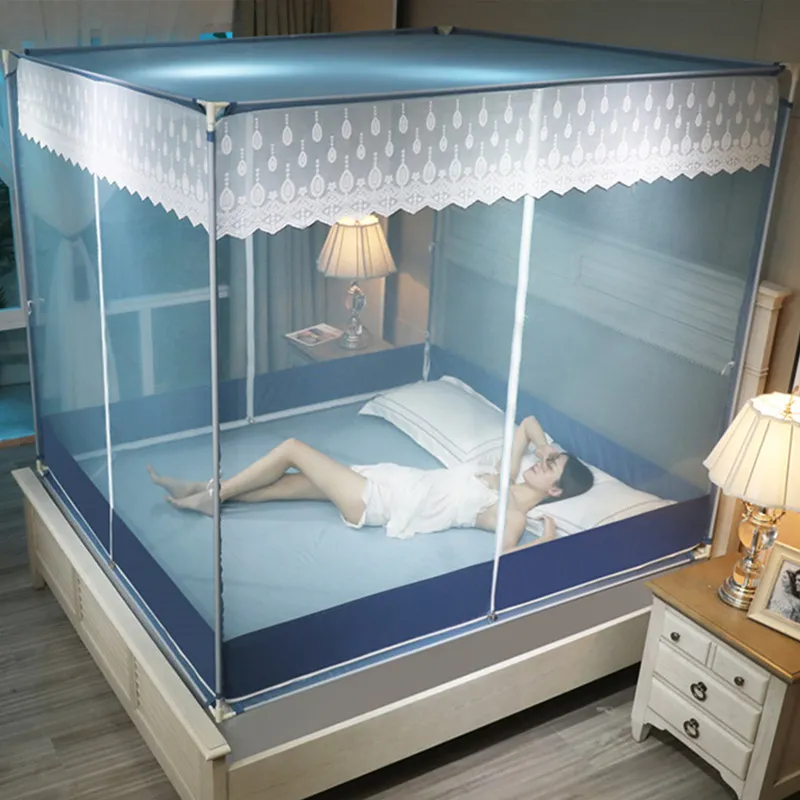 DHgate.com:Double Bed Mosquito Net, Breathable Cotton Canopy Furniture ...