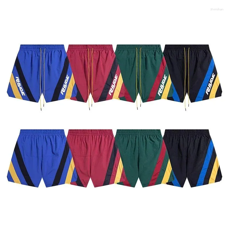 Shorts masculinos Logotipo de bordado de bordado masculino e feminina moda casual praia vintage de grande tamanho unissex