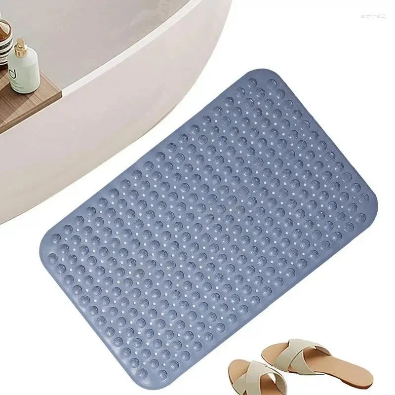 Mattes de bain Mat de bain Mat à glissement Massage de massage étroile étroile étroile de douche d'angle lavable avec trou de vidange d'aspiration