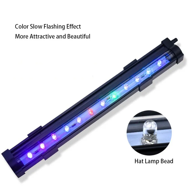 1W / 2W Aquarium LED LED étanche à pêche à pêche éclairage sous-marin lampe à poisson aquariums décor