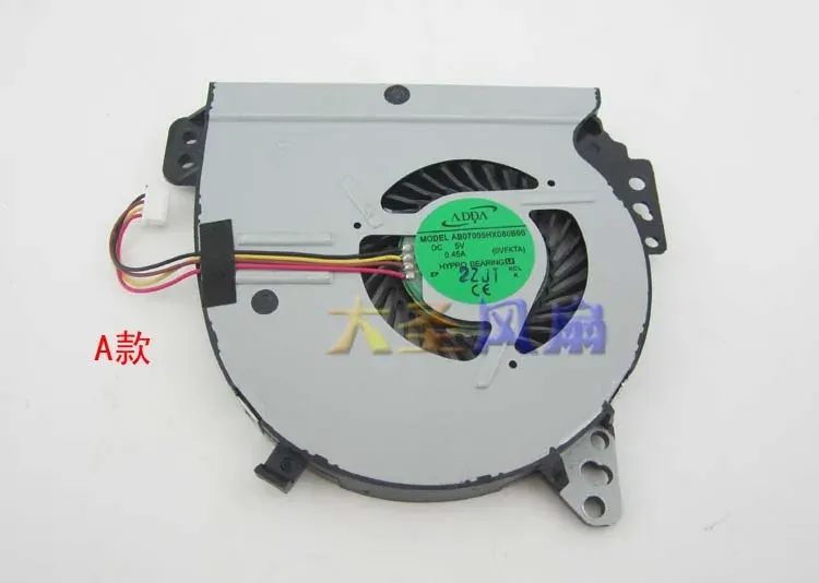 Pads Freight free original ADDA AB07005HX080B00 notebook cooling fan DC5V 0.45A four wire cooling fan