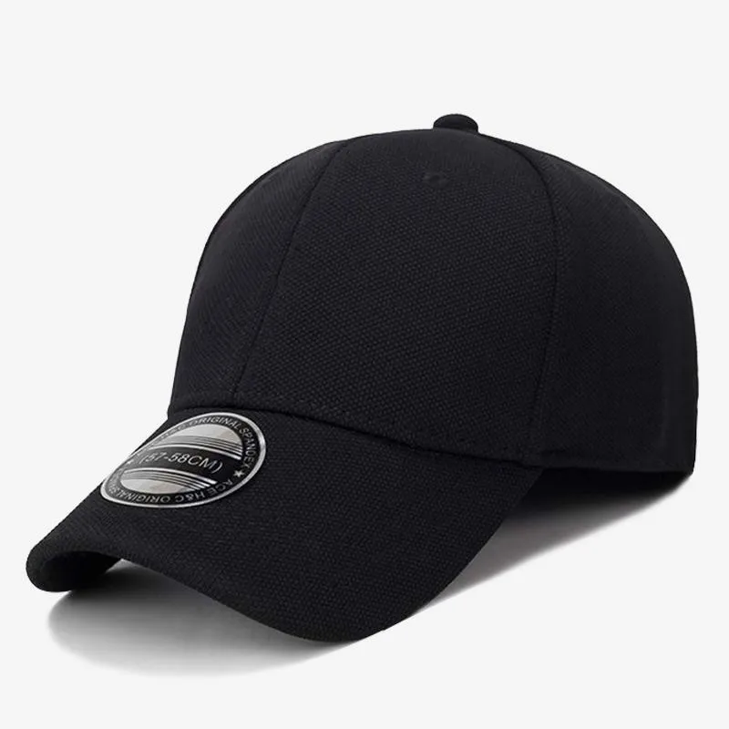 DeePom Black Baseball Cap Men Snapback Hats Caps Men Fitted Closed Full Cap Women Gorras Bone Male Trucker Hat Casquette