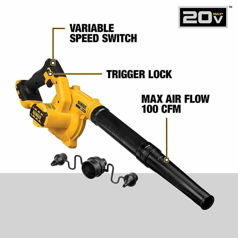 DEWALT DCE100 20V COMPAKT JOBBSIT BLOWER TOOL ENDAST DUST COLLECTOR HEM DATOR SOOTBLOWER