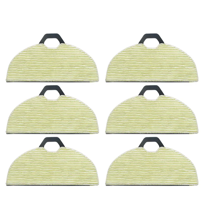 Top Sale 6Pcs For Shark RV2001WD Robot Vacuum Cleaner Microfiber Mop Cloth Cleaning Cloth Replacement Use Quality Parts