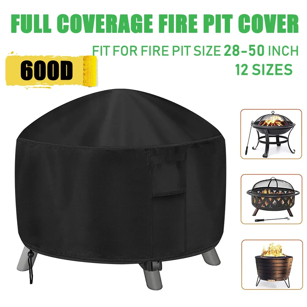 Heavy Duty BBQ Grill Cover - Waterproof & Weatherproof For Gas Grills, Fire Pits, And Outdoor Cooking Stations (Black, Rectangle)