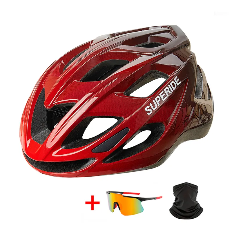 Superide mężczyźni Kobiety Ultralight Racing Cycling Hełm zintegralnie rozwiązany kask rowerowy MTB Outdoor Mountain Rower Rower Helmet