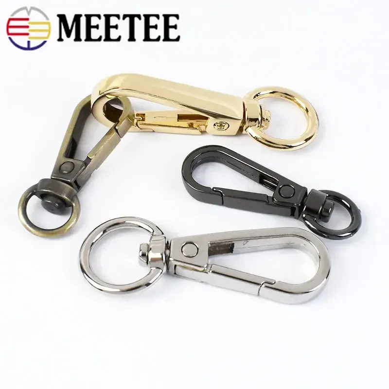 10/30pcs 8/10/13mm Metallbeutel Schnalle Schnalle Hummerverschluss Trigger Clip Snap Hook Handtasche Hänger Keychain DIY -Nähzubehör