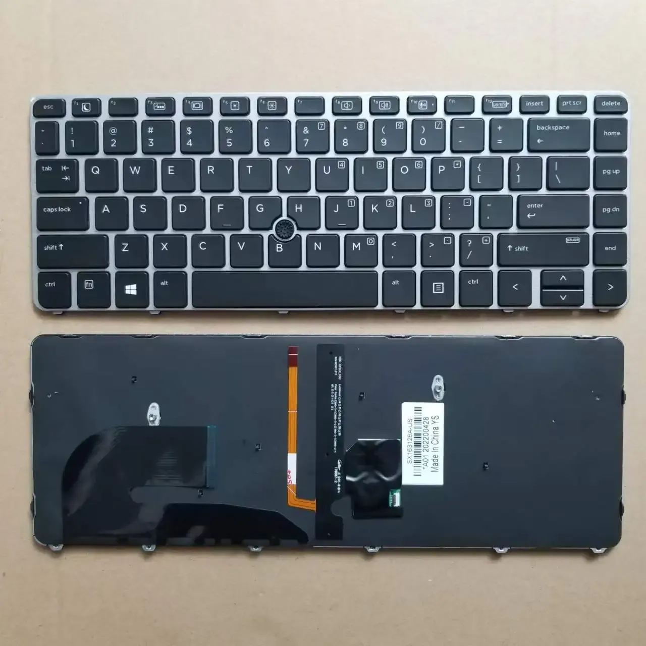 キーボードHP EliteBook 840 G3 745 G3 745 G4 840 G4 848 G3 836308001 821177001 NSKCY2BV ENGLISH BLACKの新しいUSバックライトキーボード