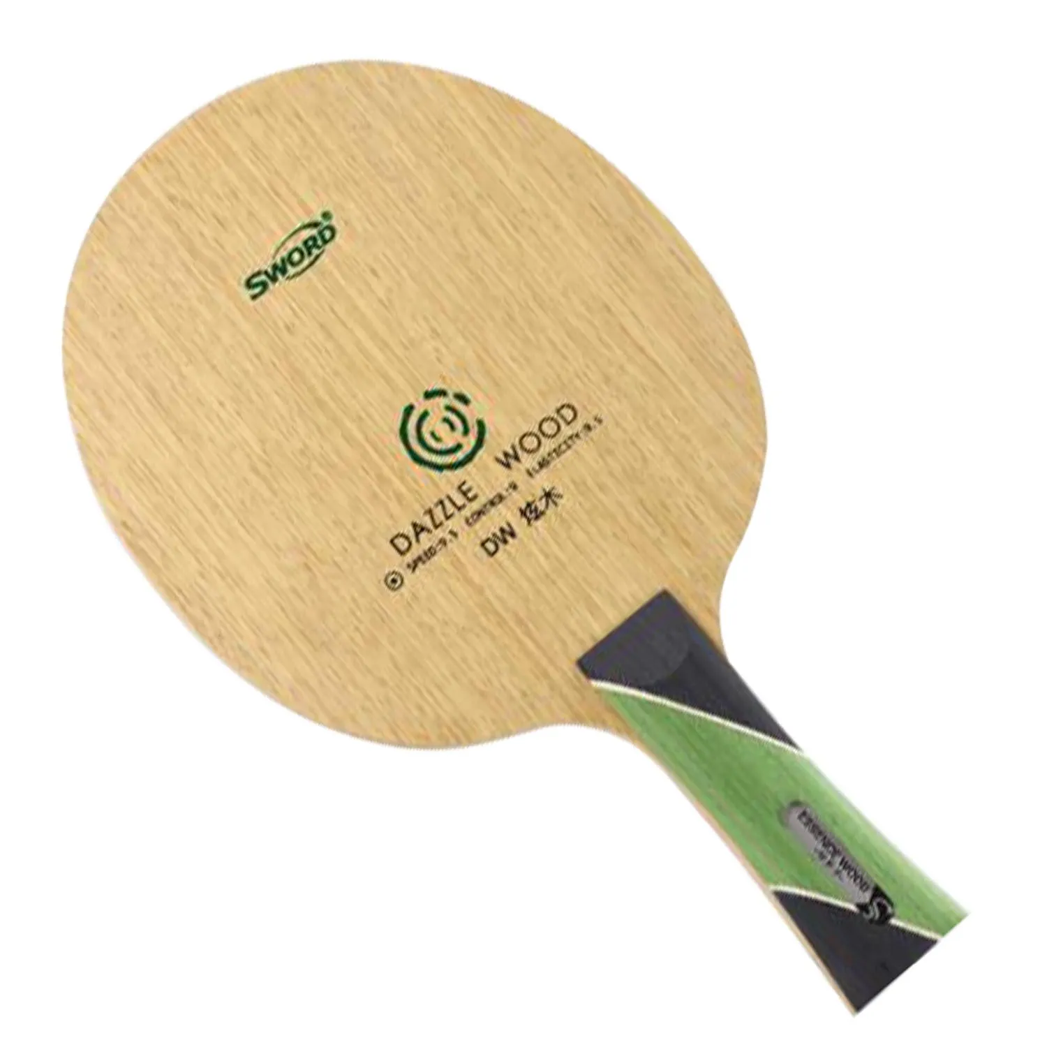 Sword Dazzle Wood DW Taftafel tennisblad 7 -laags hout, alle Origineel zwaard dw ping ping pong bat paddle racket