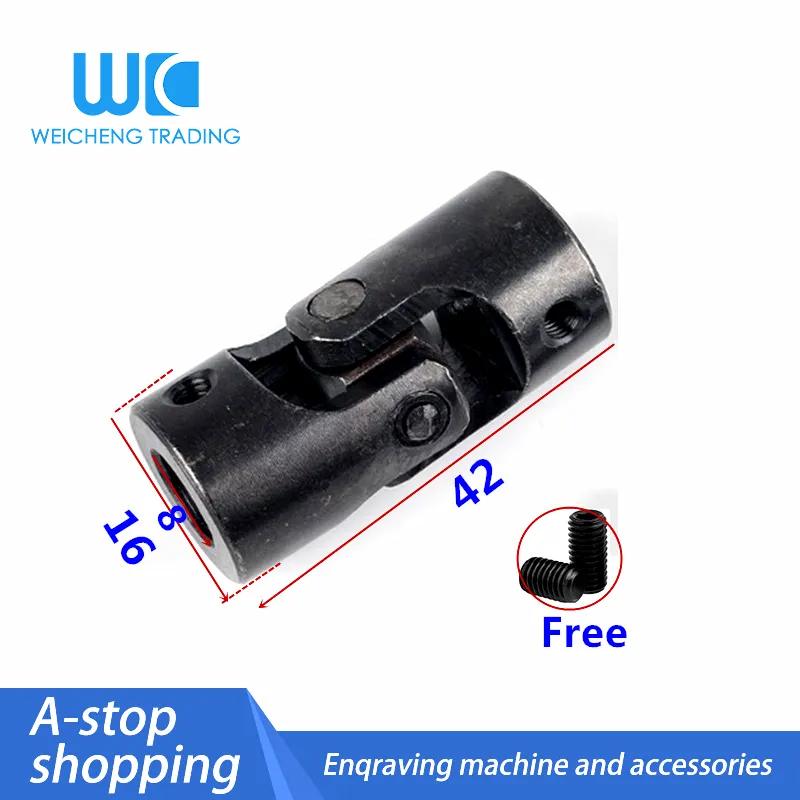 1 pc Nieuwe universele gewrichtsas koppelingsmotor connector Diy Steiring U-Joint 10*20*45 6*12*34 6*16*42 8*16*42/54mm