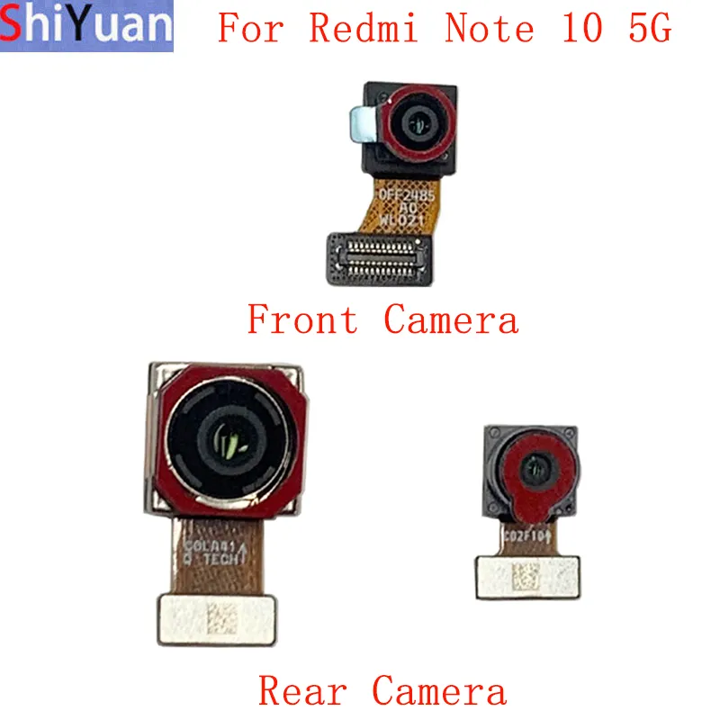 Hintere hintere Frontkamera Flex -Kabel für Xiaomi Redmi Note 10 5G Hauptdarsteller kleiner Kamera -Modul Reparaturteile