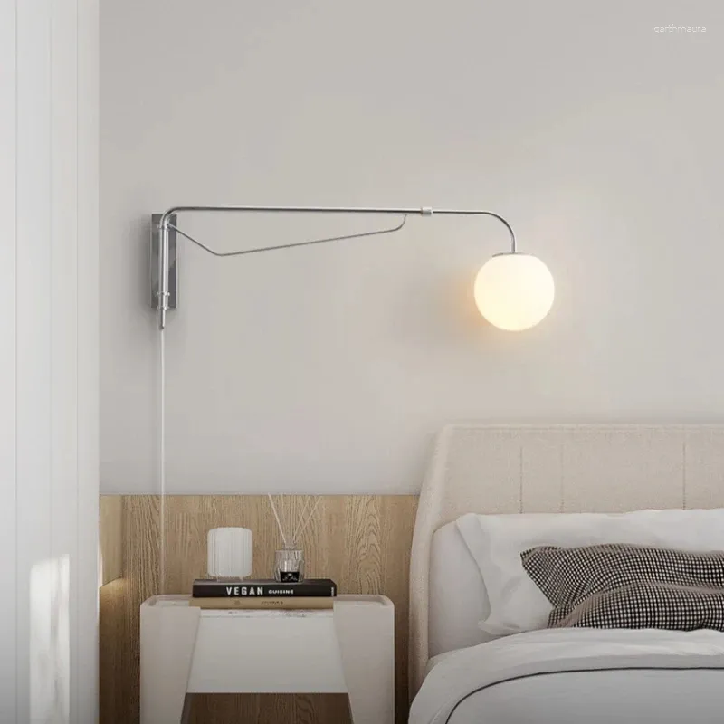 Wandlampen Buybay LED -Rocker Arm Schlafzimmer Nacht