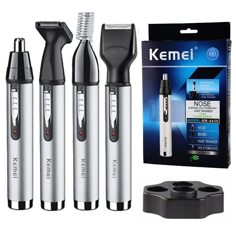 Trimmers Kemei rechargeable all in one grooming kit ear nose hair trimmer eyebrow beard electric facial&body trimmer for men&women