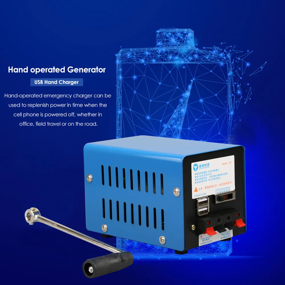 Usb Generator DHgate.com:20W Emergency USB Charger, Hand Crank Dynamotor Miniature ...