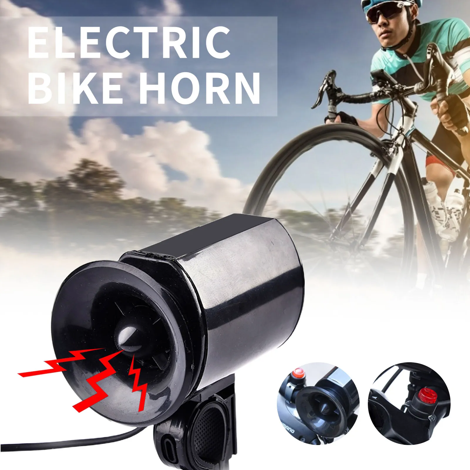 Mountain Bike Horn Electric Bicycle Bell 142dB Super Loud Electronic Horn  from Dhgate Bike Horns - price 32.25