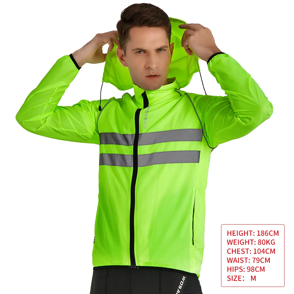 WOSAWE Men's Cycling Vest MTB Road Bike Reflective Jacket Bicycle