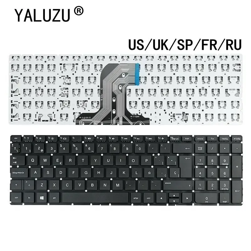 Teclados US/UK/RU/SP/FR Teclado de laptop para HP Pavilion 250 G4 250 G5 256 G4 256 G5 255 G4 255 G5 15AC 15AF 15AF 15QAJ 15BA