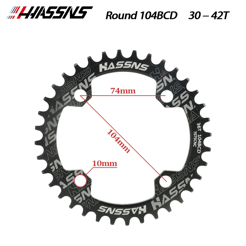 HASSNS MTB Chain Ring Oval Crown 104bcd Crown 30 32 34 36 38 40 42 Teeth Mountain Bike Chainring Bicycle Sprocket Round Cycling From 6 39 DHgate