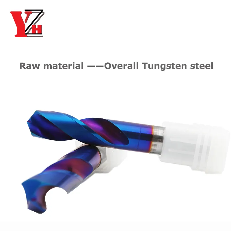 YZH Carbide Twist Drill Set for Metal Steel CNC Drilling, High Speed ...