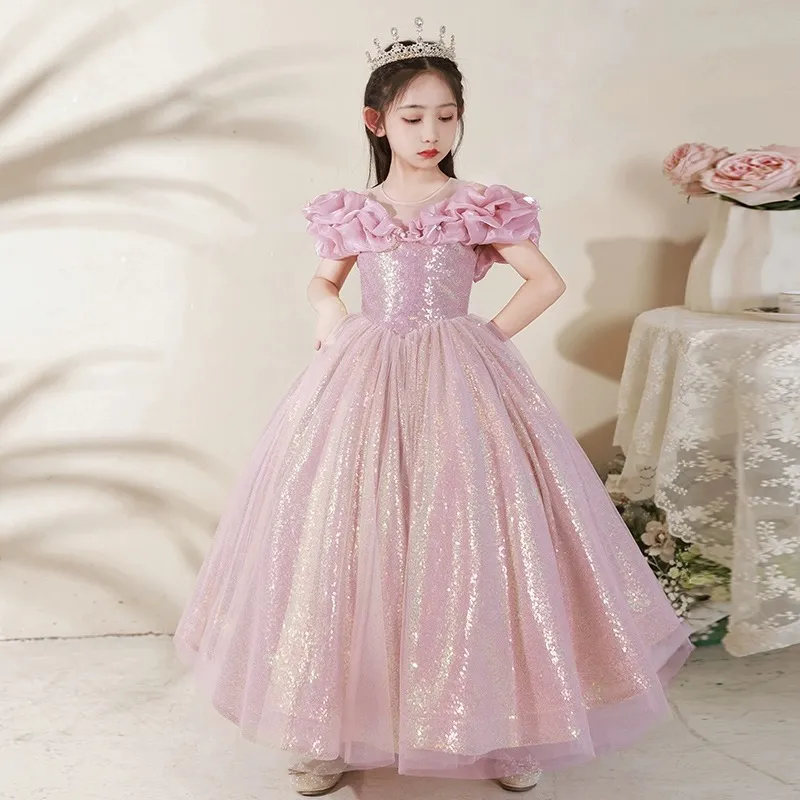 open lace back dress Easter Dress for Girls Luxury English Garden Gown main image 1