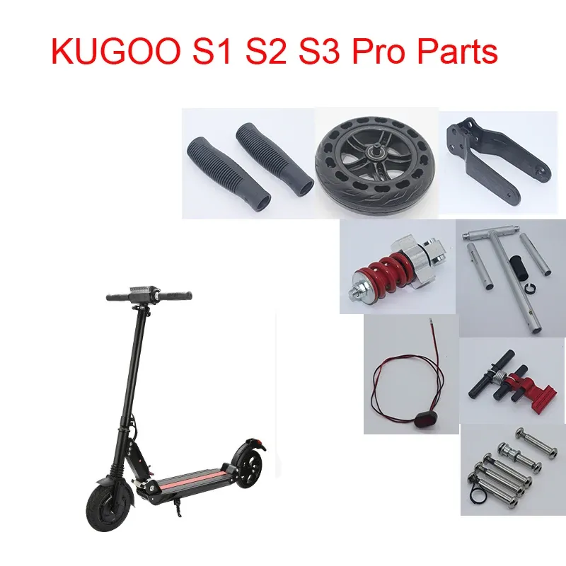 Para el scooter eléctrico plegable Kugoo S1 S2 S2 Pro plegable todas las piezas Tornillo de la rueda de la rueda Cubierta de plástico Kugoo S1 piezas
