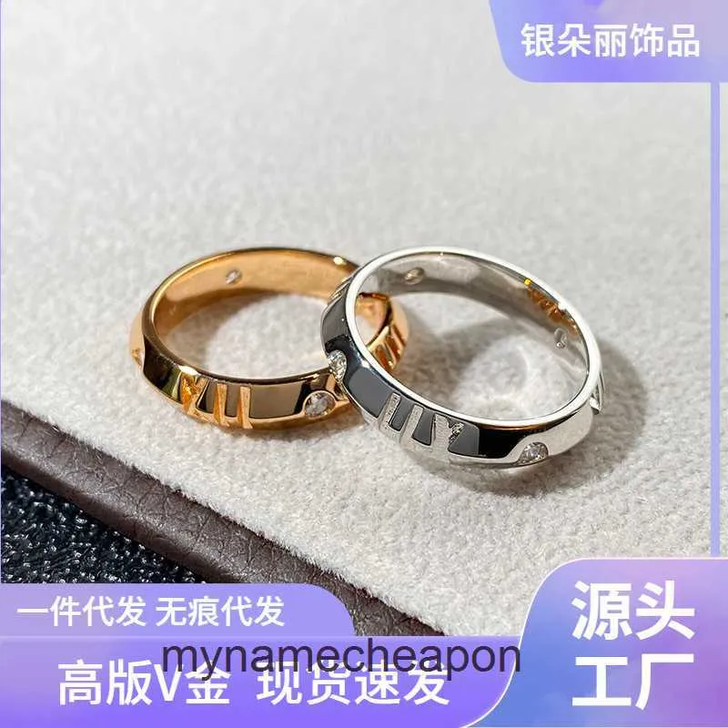 Top Grade Designer Ringen voor dames Tifancy v Gold Letter Ring voor mannen en vrouwen gepersonaliseerde mode luxe ontwerp sense ring vol met lettertrend origineel 1: 1 logo