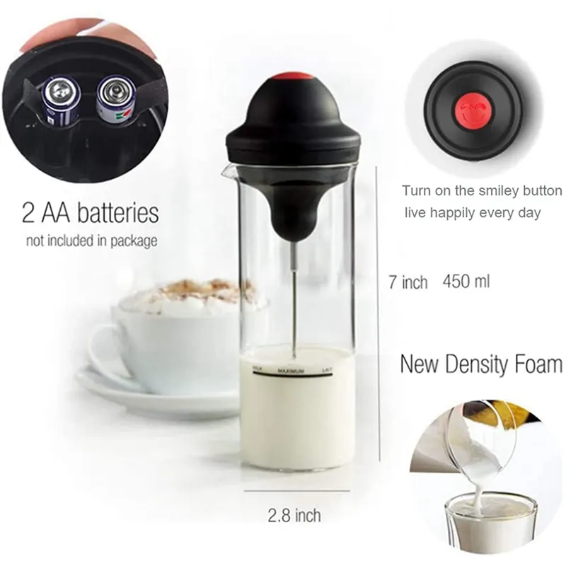 Up To 65% Off Milk Frother, Rechargeable Hand-Held Electric Milk...
