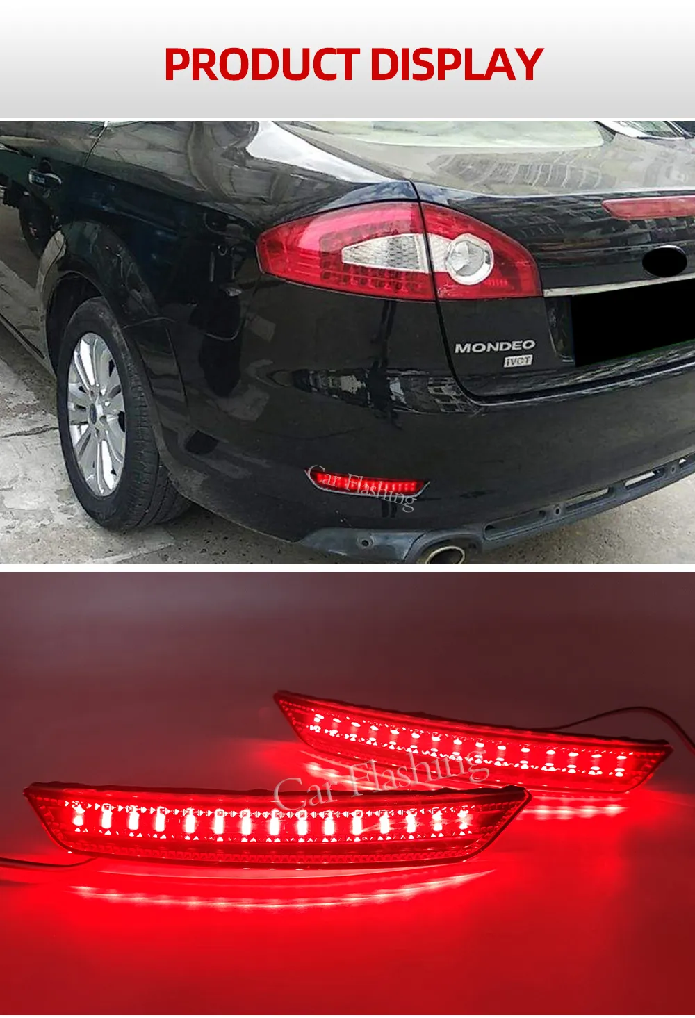FOR FORD MONDEO MK4 IV SEDAN 2011-2015 NEW REAR BUMPER REFLECTOR LEFT N/S