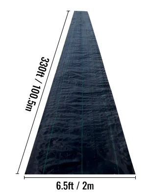 PP Woven Weed Barrier, 6.5x330 ft, 3.2Oz
