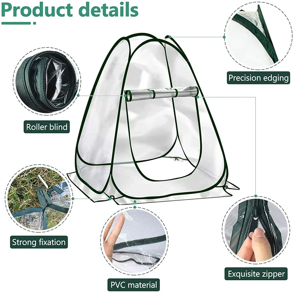 Pop-Up Small Greenhouse for Outdoor Indoor Plant, Portable Mini Greenhouse Tent Gardening Backyard Plant Flower Greenhouse Cover