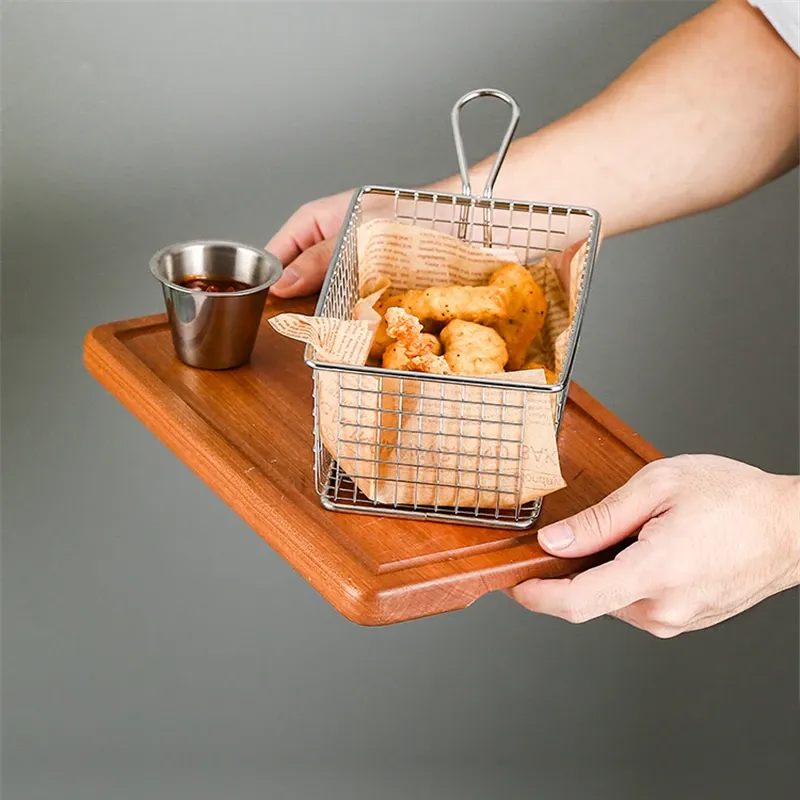 American Creative Tableware Fries Fries Basket Snack Snack Basket Fried Chicken Basket com pratos de asas de frango