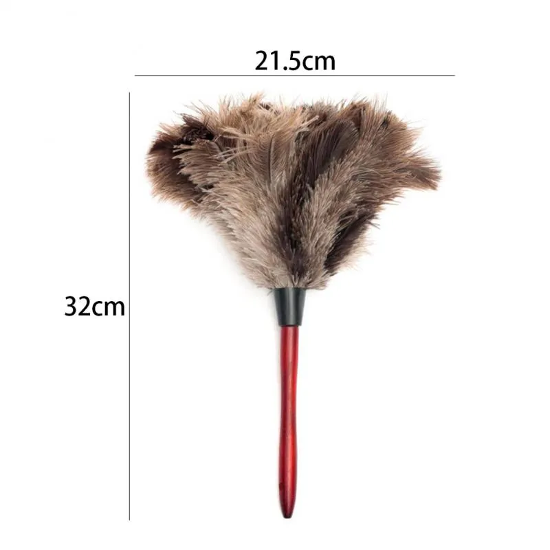 Feather Dusters Ostrich Duster med långt handtag Borstelektrostatisk damm Hushåll Rengöringstillbehör Dammrengöringsverktyg