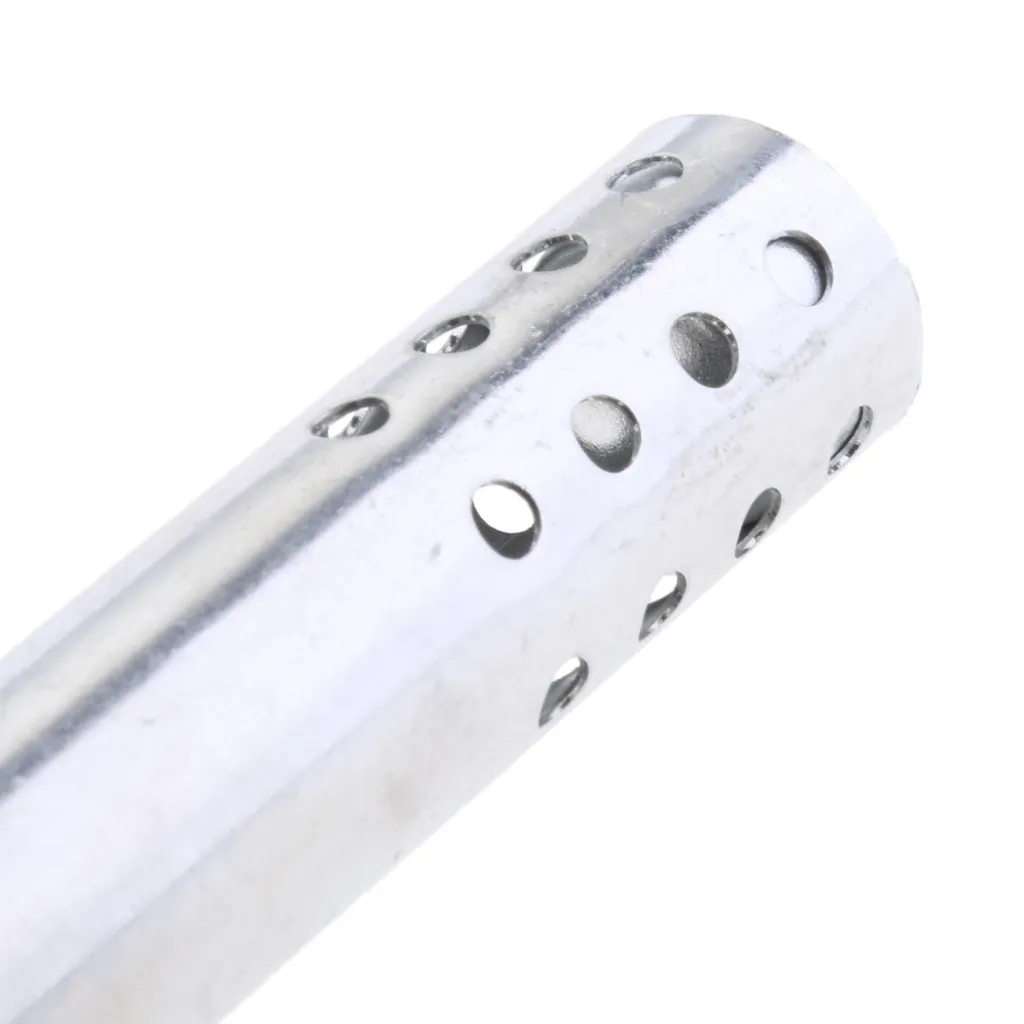 Déflecteur Silencieux Universel Pour Tuyau D'Échappement Moto - 49 Mm - Réduction De Bruit En Acier Inoxydable Argent