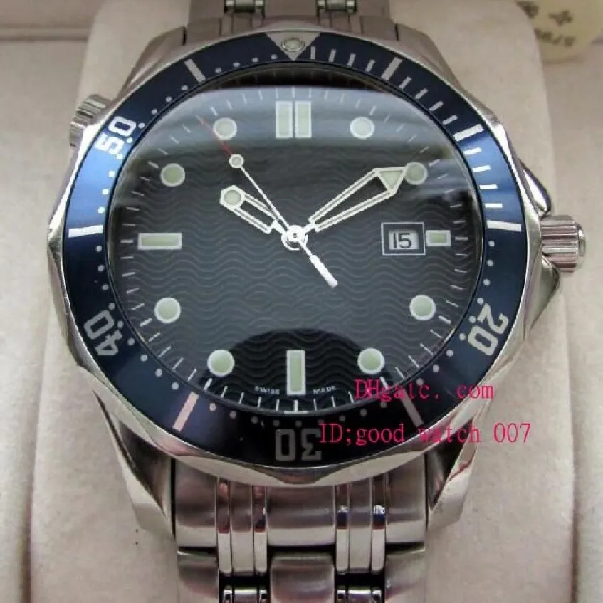 Top quality Men's Wristwatch Sapphire Mens Gents Watch Blue Wave Dial 2541 80 00 Automatic Movement Mechanical Basel dive wat200a