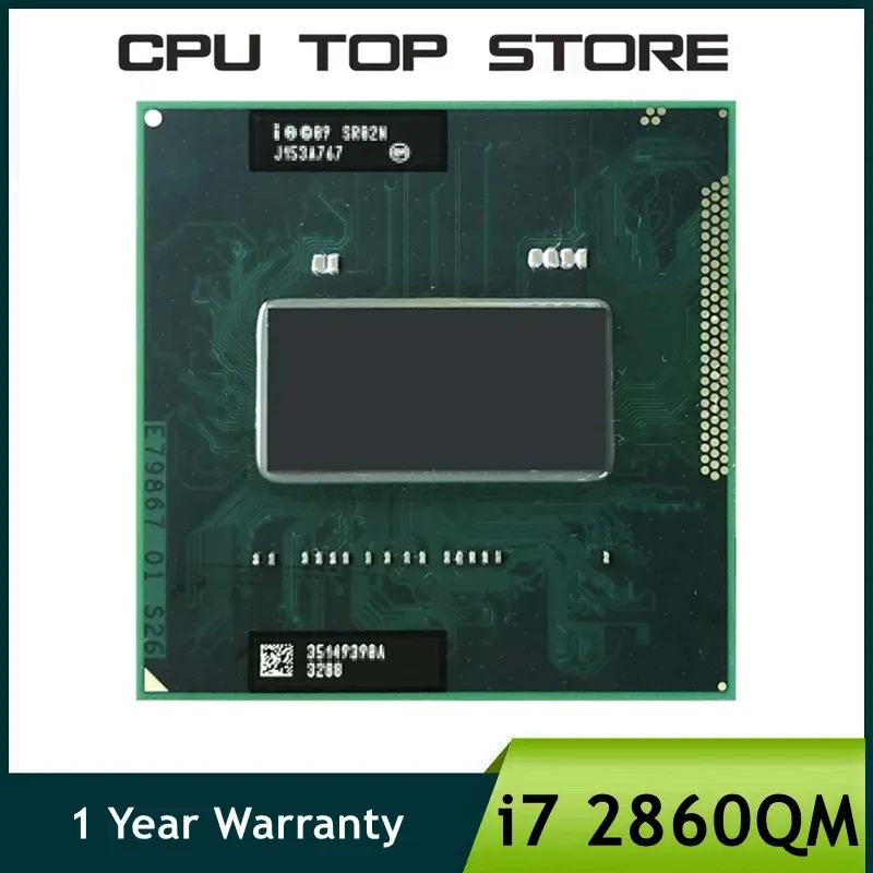 Материнские платы Core i7 2860qm Sr02x 2,5 ГГц Quadcore EvityRead Cpu CPU Процессор ноутбука 8M 45W Socket G2 / RPGA988B