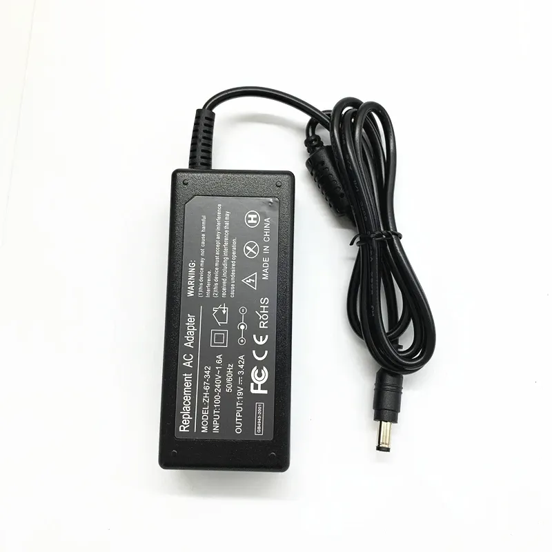 Adapter LaptopAdapter AC Adapter 19V 3.42A 65W FOR Packard Bell P5WS0 Mains Charger Power Supply Unit PSU