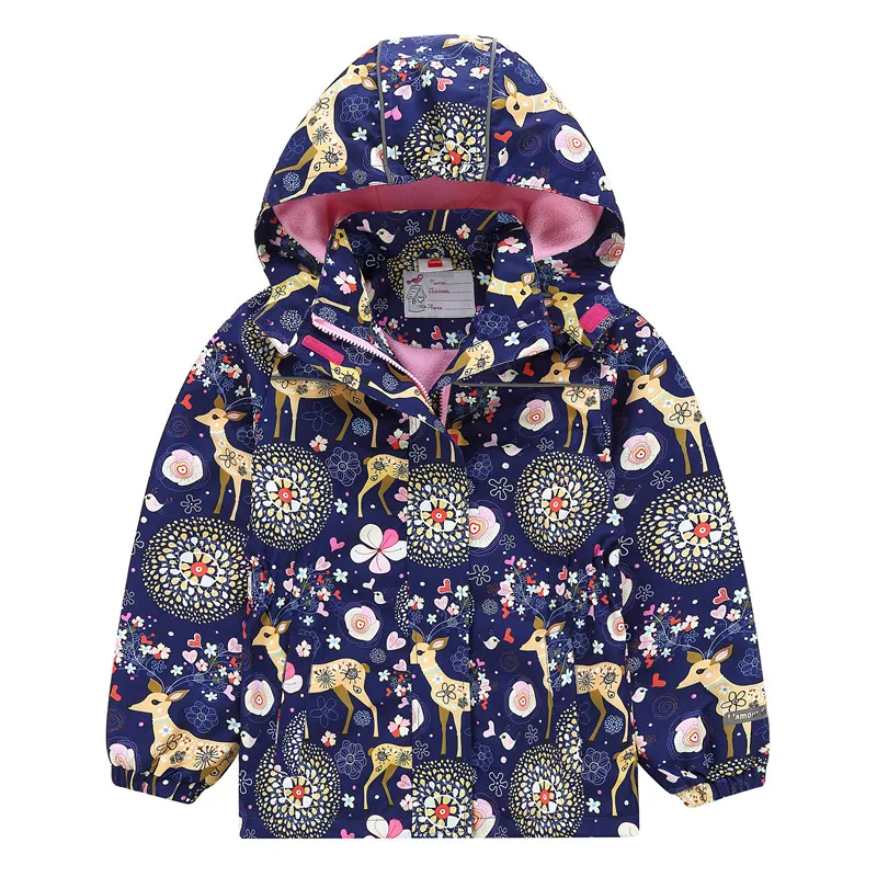 Neue Frühlingsherbst-Herbst-Kinder-Kinder Jacken Baby Mädchen Windfeste wasserdichte Jacken Outwear Girls Doppeldecke Polar Fleece Jackets