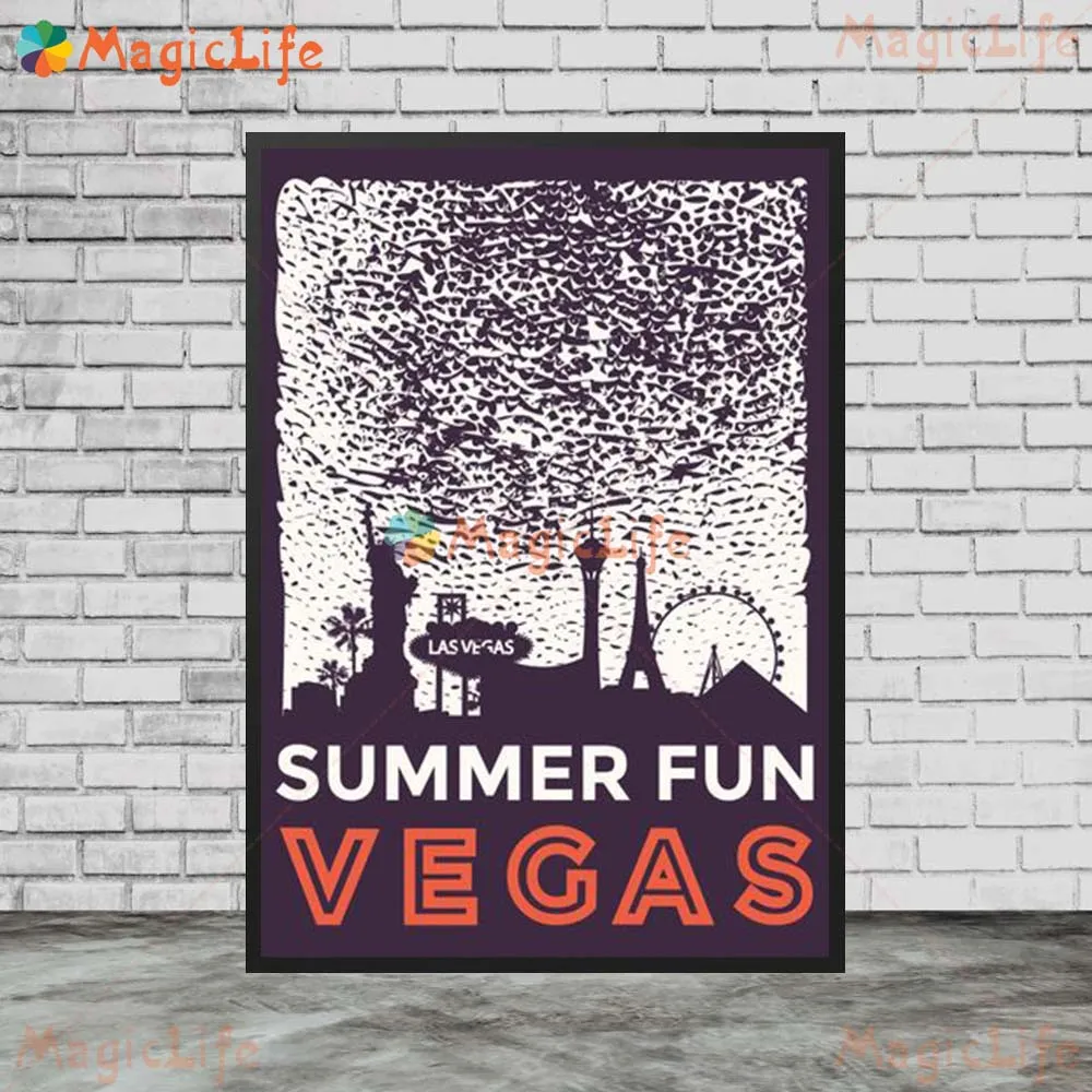 Vintage Las Vegas Casino Gamble Quotes Nordic Poster Wall Art Canvas Pittura Murale Piccolo soggiorno Decorazioni la casa senza cornice