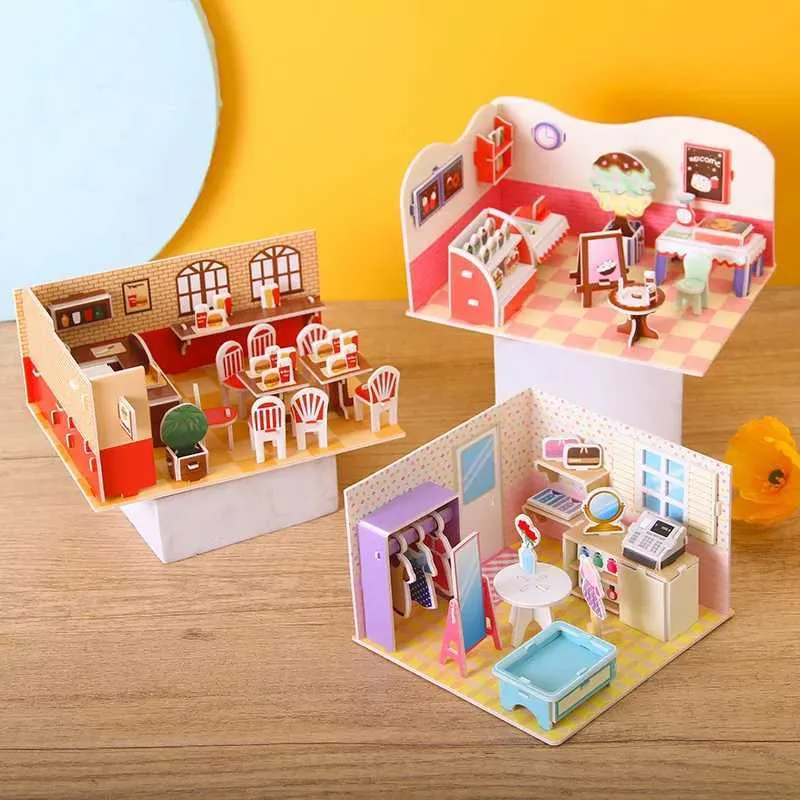 Handmade 3D Paper Puzzle for Girls - DIY Educational Toy for Kids ...