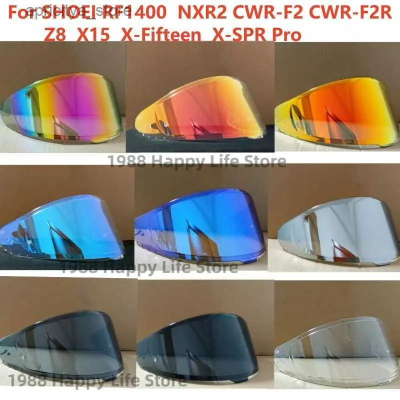 Casques cyclistes Visor de casque pour Shoei Z8 NXR2 RF1400 RF-1400 CWR-F2 CWR-F2R X15 X-FIFTEEN X-SPR PRO SHIELD SHIELD SURCEAR CASHIELTS PIÈCES L48 L48