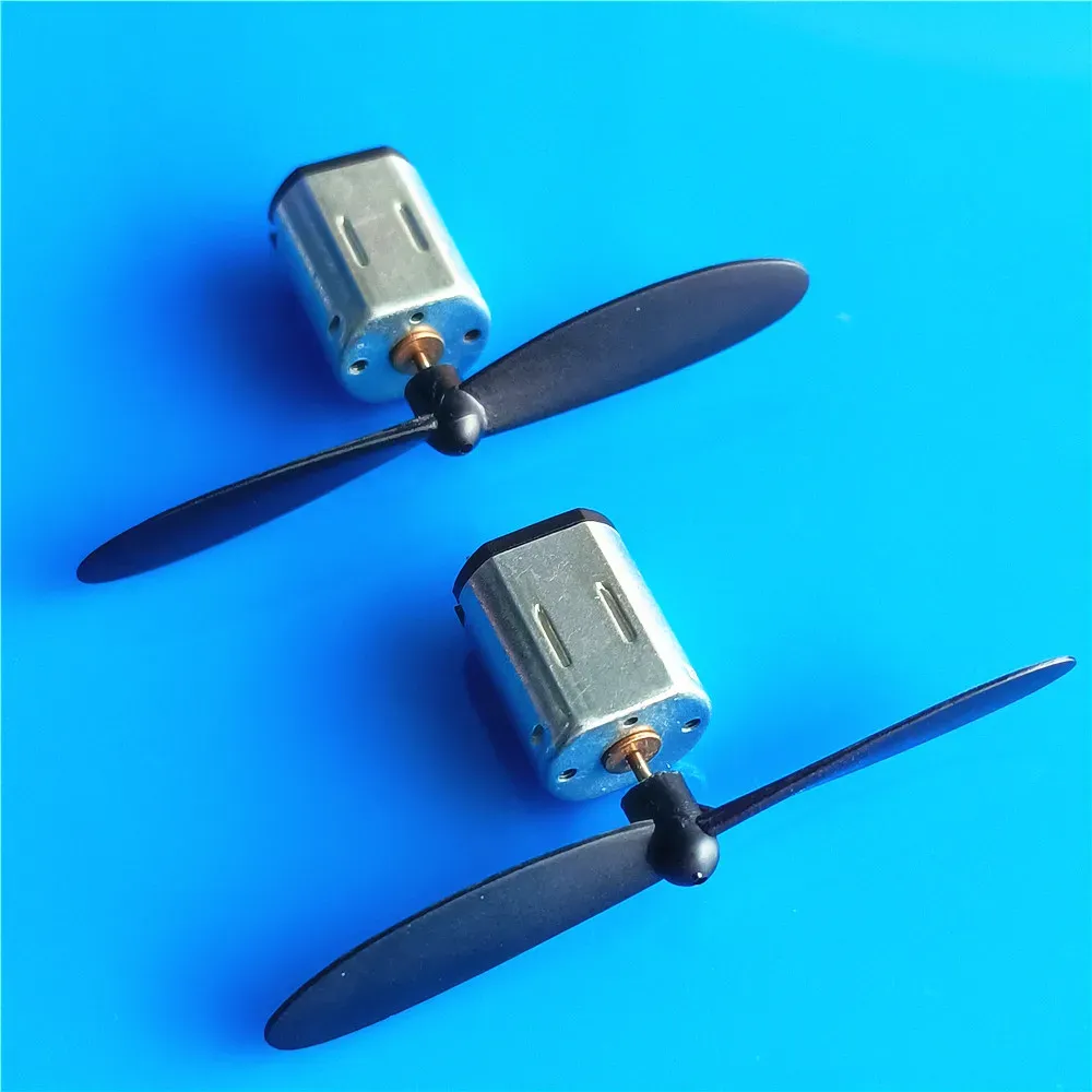 2sets / pack N20 3-3.7V 22000rpm Micro DC Motor DC avec hélice rouge noir CW CCW Modèle Airplane Helicopter Van Dropshipping