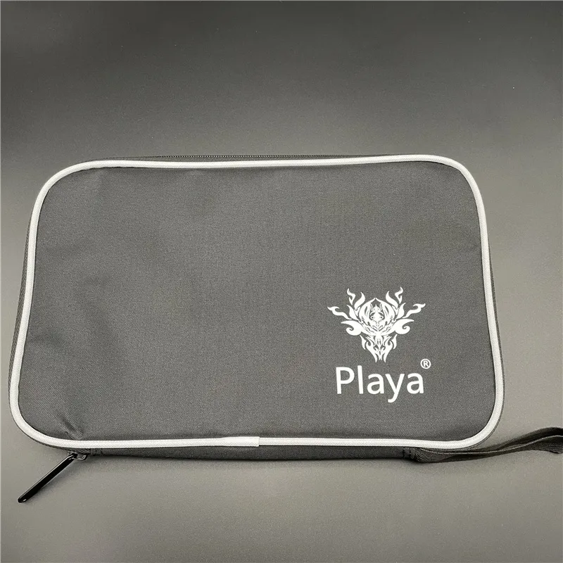 Playa Squar Case Table Tennis Racket Case Sac Blade Bat Sac Ball Match les feuilles colorées