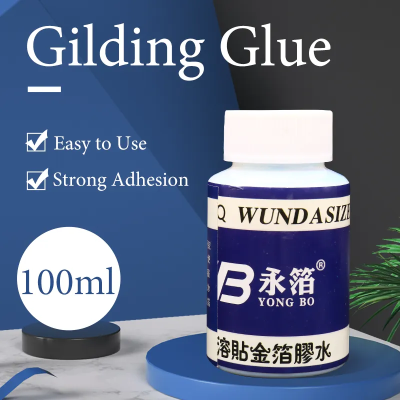 100ML Water-based Gilding Glue Gold Foil Sheets for Arts Craft Paper Powder Leaf Concentrated Glue&Varnish Tools For furniture