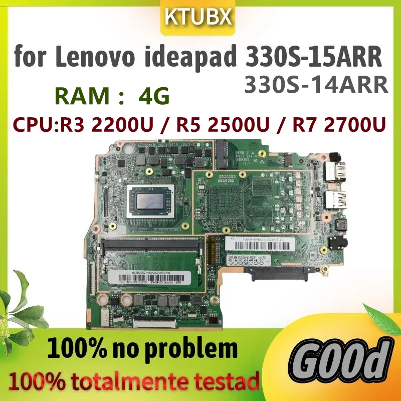 Материнская плата, новая для Lenovo IdeaPad 330S15ARR 330S14ARR Материнс ноутбука. С R3 R5 R7 AMD CPU.4GB RAM.DDR4 Материнская плата. 100% Тест ОК ОК