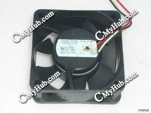Cooling Genuine For Nidec D06K24TS7 01B AX AX640170A DC24V 0.04A 3Wire 3Pin 6025 6CM 60mm 60x60x25mm Cooling Fan