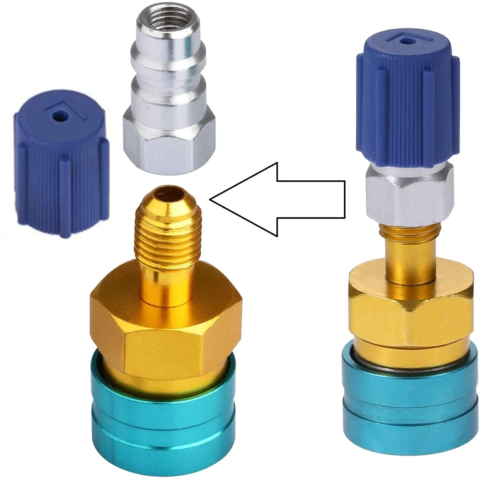 R1234YF To R134A Low Side Quick Coupler Adapter – 1PC Car AC Conversion Kit