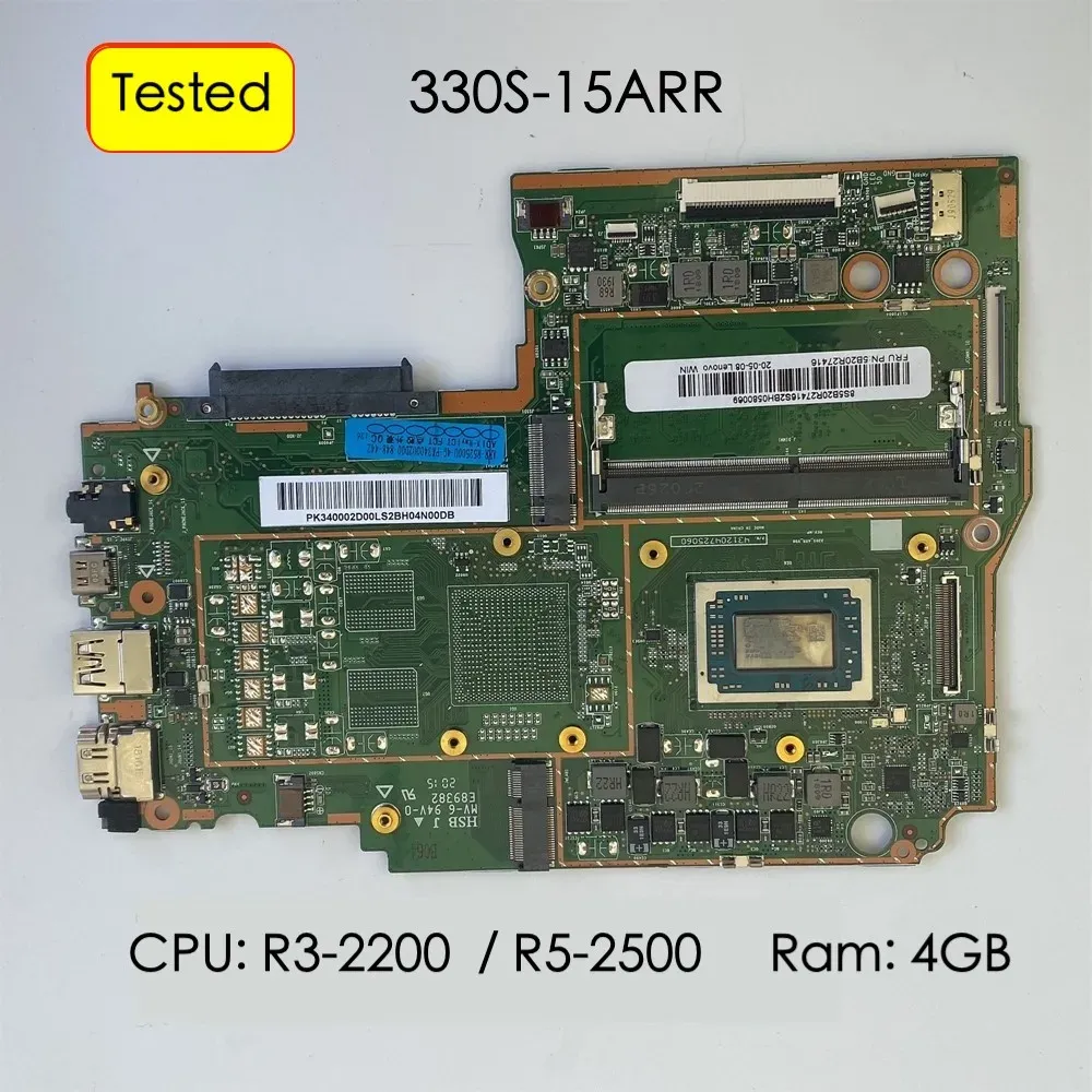 اللوحة الأم لـ Lenovo IdeaPad 330S15arr 81FB Laptop Motherboard 5B20R27415 5B20R27416 5B20R27410